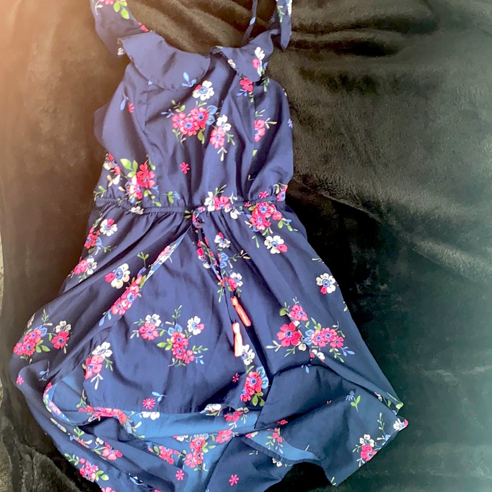 Girl blue dress